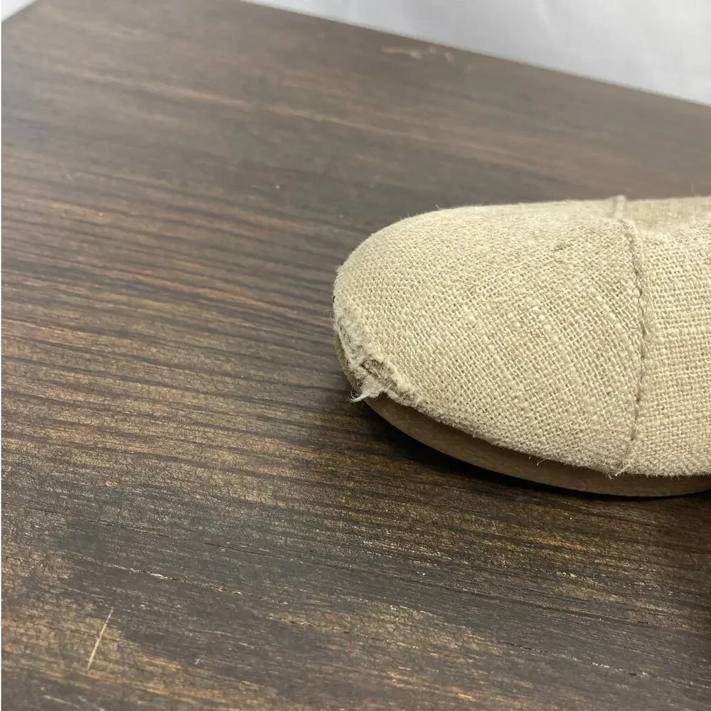 Toms Burlap Natural Desert Wedge Boot